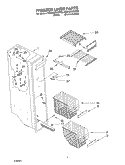 FREEZER LINER Diagram and Parts List for 6GD25DCXHS03  Whirlpool Refrigerator
