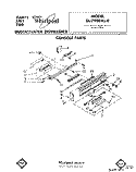 CONSOLE Diagram and Parts List for DU7900XL0  Whirlpool Dishwasher