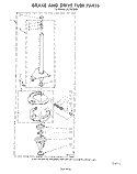 BRAKE AND DRIVE TUBE Diagram and Parts List for LA5700XSW1  Whirlpool Washer
