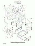 CHASSIS PARTS Diagram and Parts List for ISE630WS00  Whirlpool Range