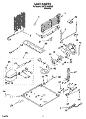 UNIT PARTS Diagram and Parts List for GAFZ21XXMK00  Whirlpool Freezer