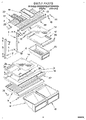 Part Location Diagram of 2163604 Whirlpool REFLECTOR, GLASS