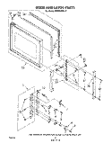 DOOR AND LATCH Diagram and Parts List for MW8600XL2  Whirlpool Microwave