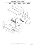 CONTROL PANEL PARTS Diagram and Parts List for WOD93EC0AE00  Whirlpool Wall Oven