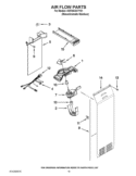 AIR FLOW PARTS Diagram and Parts List for KSF26C4XYY01  KitchenAid Refrigerator
