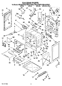 CHASSIS PARTS Diagram and Parts List for KERA205PSS5  KitchenAid Range