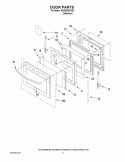 DOOR PARTS Diagram and Parts List for KERS308XSS0  KitchenAid Range