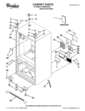 CABINET PARTS Diagram and Parts List for GI6SARXXF03  Whirlpool Refrigerator