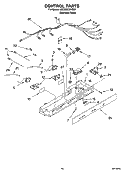 CONTROL PARTS Diagram and Parts List for 6GD25DCXHS07  Whirlpool Refrigerator