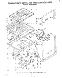 COMPARTMENT SEPARATOR AND CONTROL Diagram and Parts List for ET18ZKXMWR2  Whirlpool Refrigerator
