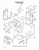 CHASSIS PARTS Diagram and Parts List for IVP85800  Inglis Range