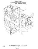 LINER Diagram and Parts List for ET16AKXSW10  Whirlpool Refrigerator