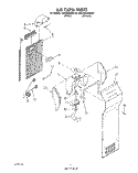 AIR FLOW Diagram and Parts List for 3ED22DQXAW00  Whirlpool Refrigerator