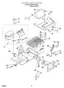 UPPER UNIT Diagram and Parts List for KSSS42QHX00  KitchenAid Refrigerator