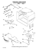FREEZER LINER PARTS Diagram and Parts List for KBRS19KTBL6  KitchenAid Refrigerator