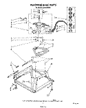 MACHINE BASE Diagram and Parts List for LA8800XSW2  Whirlpool Washer