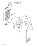 AIR FLOW Diagram and Parts List for 3XKGN701000  Whirlpool Refrigerator