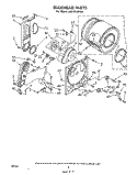 BULKHEAD Diagram and Parts List for LG5701XPW0  Whirlpool Dryer