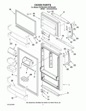 DOOR PARTS Diagram and Parts List for EWT8002Q00  Whirlpool Refrigerator