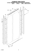 CABINET TRIM PARTS Diagram and Parts List for KSSS36QKB02  KitchenAid Refrigerator