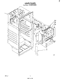 LINER Diagram and Parts List for ET18TK1MWR2  Whirlpool Refrigerator