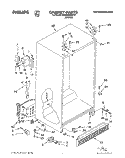 CABINET Diagram and Parts List for 3XARG486WP01  Whirlpool Refrigerator