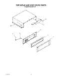 TOP GRILLE AND UNIT COVER Diagram and Parts List for KSSS36DWX00  KitchenAid Refrigerator