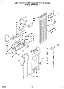 AIR FLOW AND RESERVOIR Diagram and Parts List for KSSS48MBX01  KitchenAid Refrigerator