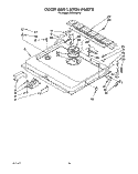 DOOR AND LATCH Diagram and Parts List for KUDB220T6  KitchenAid Dishwasher