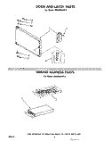 DOOR AND LATCH , WIRING HARNESS Diagram and Parts List for MW3000XP0  Whirlpool Microwave