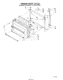 FREEZER DOOR Diagram and Parts List for ET18JMXSW05  Whirlpool Refrigerator