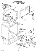 LINER PARTS Diagram and Parts List for RT21LMXKQ05  Whirlpool Refrigerator