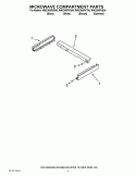 MICROWAVE COMPARTMENT PARTS Diagram and Parts List for RMC305PVB00  Whirlpool Microwave Oven Combo