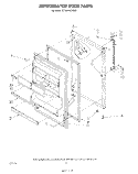 REFRIGERATOR DOOR, NOT ILLUSTRATED Diagram and Parts List for ET18HKXSW00  Whirlpool Refrigerator
