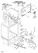 LINER PARTS Diagram and Parts List for TT21AKXKQ03  Estate Refrigerator