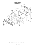 CABINET Diagram and Parts List for MH6700XV1  Whirlpool Microwave