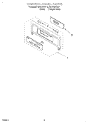 CONTROL PANEL Diagram and Parts List for RBD276PDQ10  Whirlpool Wall Oven