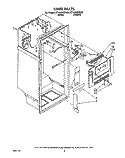 LINER Diagram and Parts List for ET18HMXXN00  Whirlpool Refrigerator