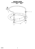 HEATER PARTS Diagram and Parts List for DU1020XTLB0  Whirlpool Dishwasher