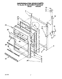 REFRIGERATOR DOOR, LIT/OPTIONAL Diagram and Parts List for RT18AKXAW00  Roper Refrigerator