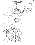 MACHINE BASE Diagram and Parts List for LA5460XMW3  Whirlpool Washer