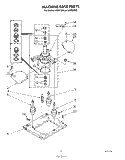 MACHINE BASE Diagram and Parts List for JWP21000  Whirlpool Washer Dryer Combo