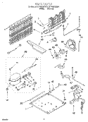 UNIT, LIT/OPTIONAL Diagram and Parts List for RT18AKXEN00  Roper Refrigerator