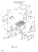 UPPER UNIT Diagram and Parts List for KSSC42MHS00  KitchenAid Refrigerator