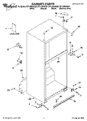 CABINET PARTS Diagram and Parts List for ET1LFKXKS07  Whirlpool Refrigerator