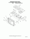 FREEZER DOOR PARTS Diagram and Parts List for KFIS20XVMS1  KitchenAid Refrigerator