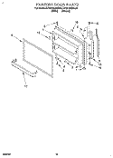 FREEZER DOOR, LIT/OPTIONAL Diagram and Parts List for KTRS19MDAL00  KitchenAid Refrigerator