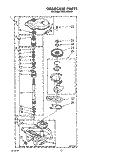 GEARCASE Diagram and Parts List for TAWL400WW1  Estate Washer