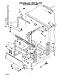 FRAME AND TANK Diagram and Parts List for KUDA23HYWH0  KitchenAid Dishwasher