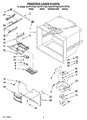 FREEZER LINER PARTS Diagram and Parts List for GX5FHTXTQ00  Whirlpool Refrigerator
